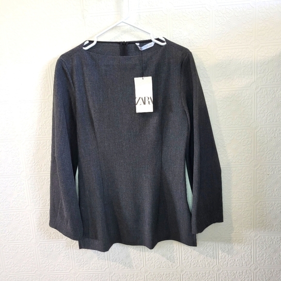 Zara NWT darted blazer top - Picture 2 of 10